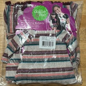 Dollie & Me outfit. Girls size 5 + outfit for 18” doll.